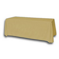 8' Blank Solid Color Polyester Table Throw - Maize